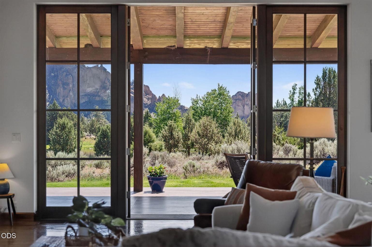 Views of Smith Rock from great room