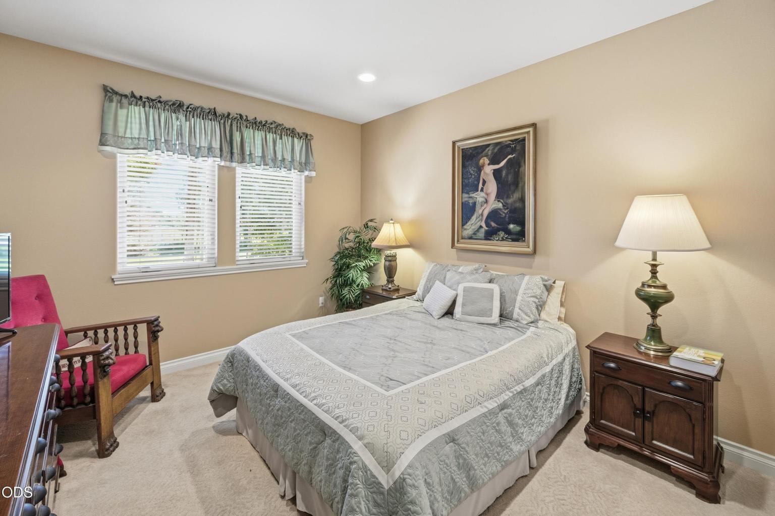 This room is in the back for quiet comfort for your guests