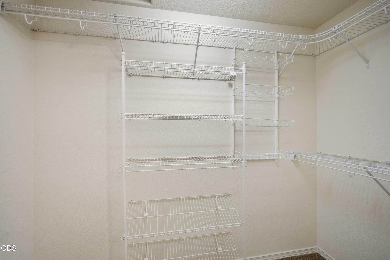 The walk-in closet provides substantial shelving and hanging space, offering the storage today’s buyers appreciate.