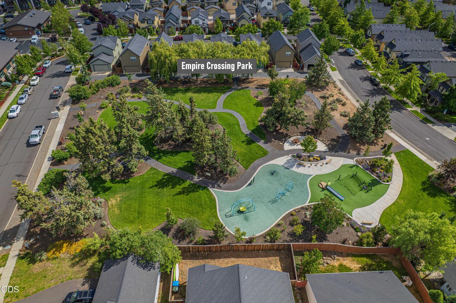 Empire Crossing Park offers nearby green space, pathways, playground features, and a welcoming place to gather within the neighborhood.