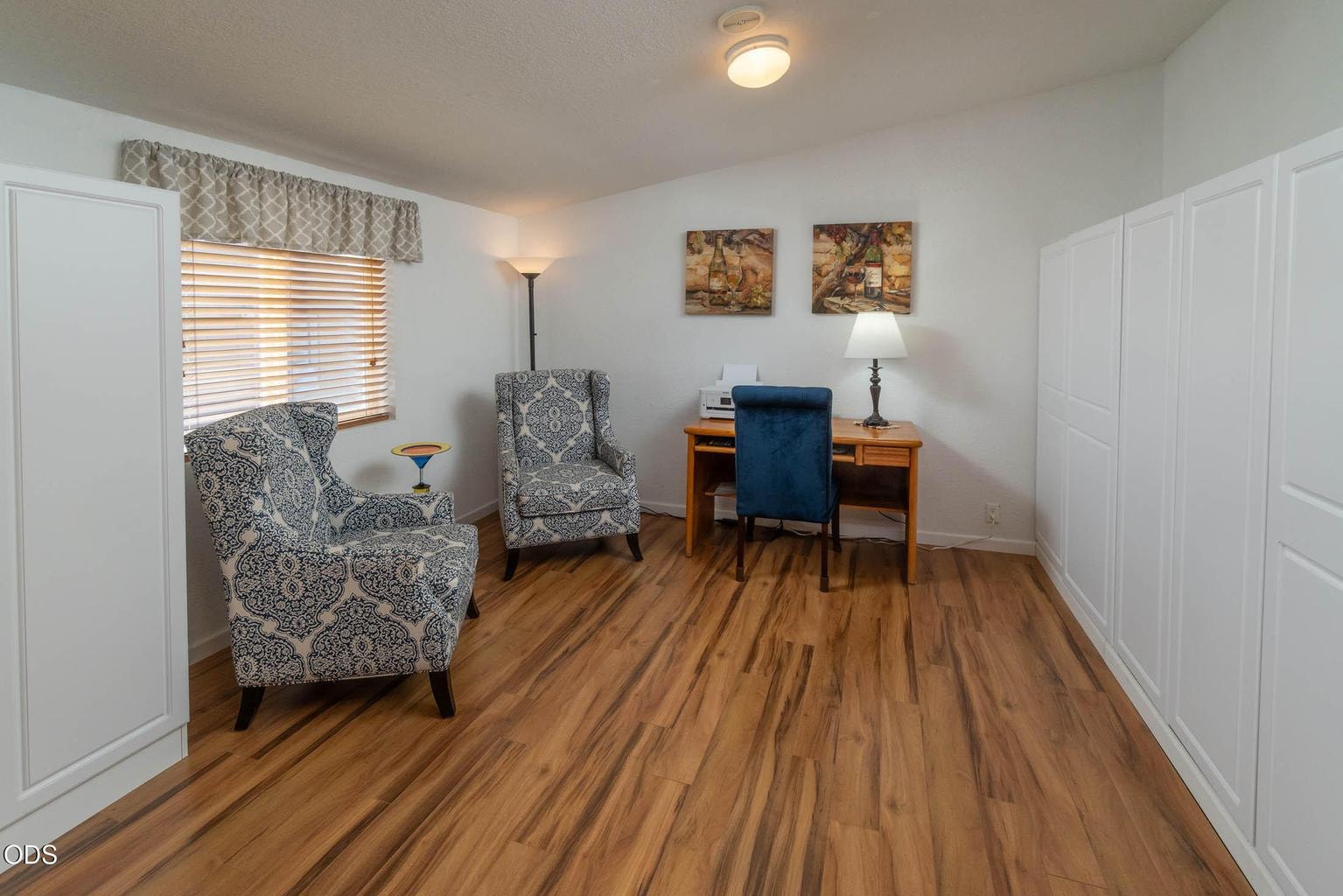 The third bedroom is currently being utilized for office space, by the current owner.