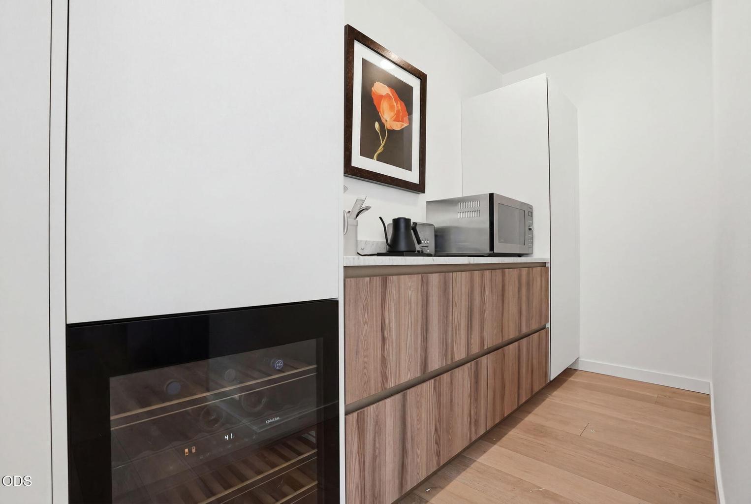 Butler Pantry with Miele Wine Refrigerator.