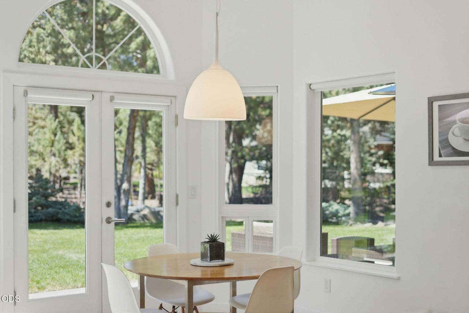 French Doors to the backyard.