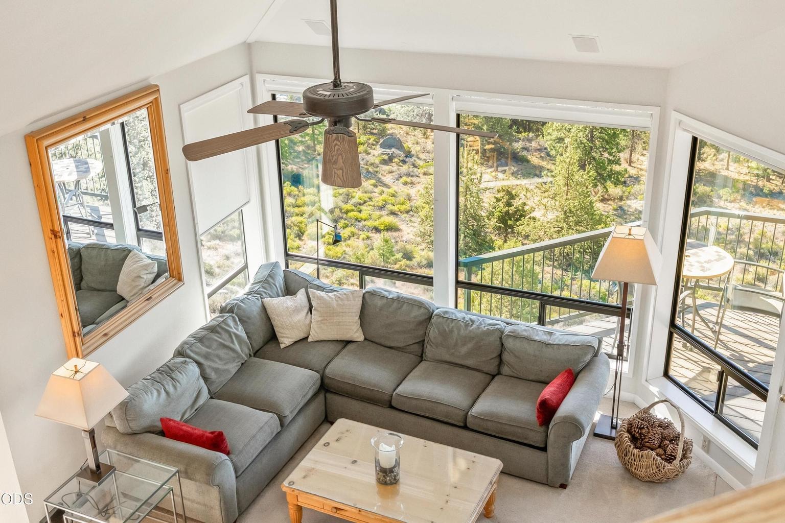 View from upper landing