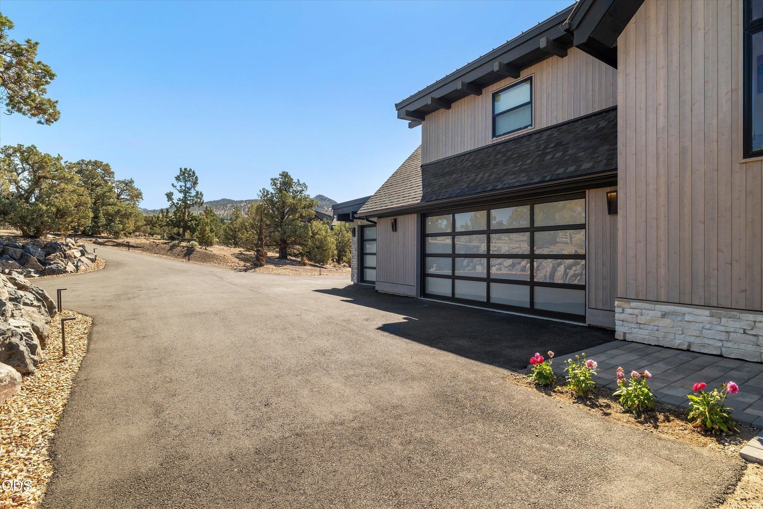 Large driveway