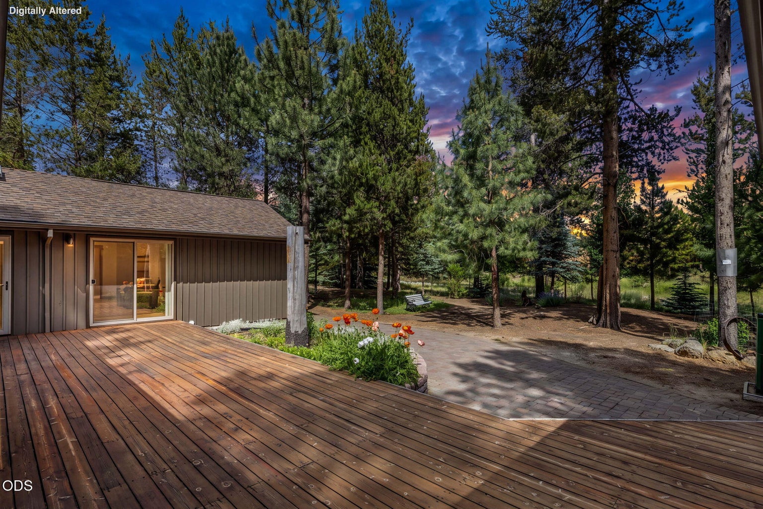 Private backyard