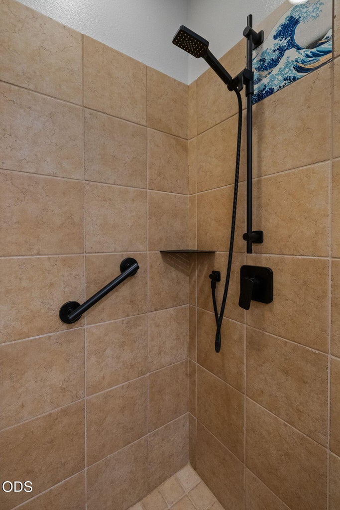 Guest 2 bathroom tile shower