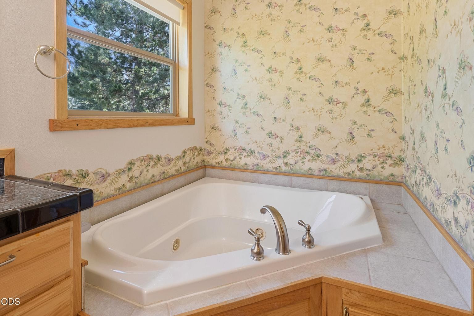 Jetted bathtub.