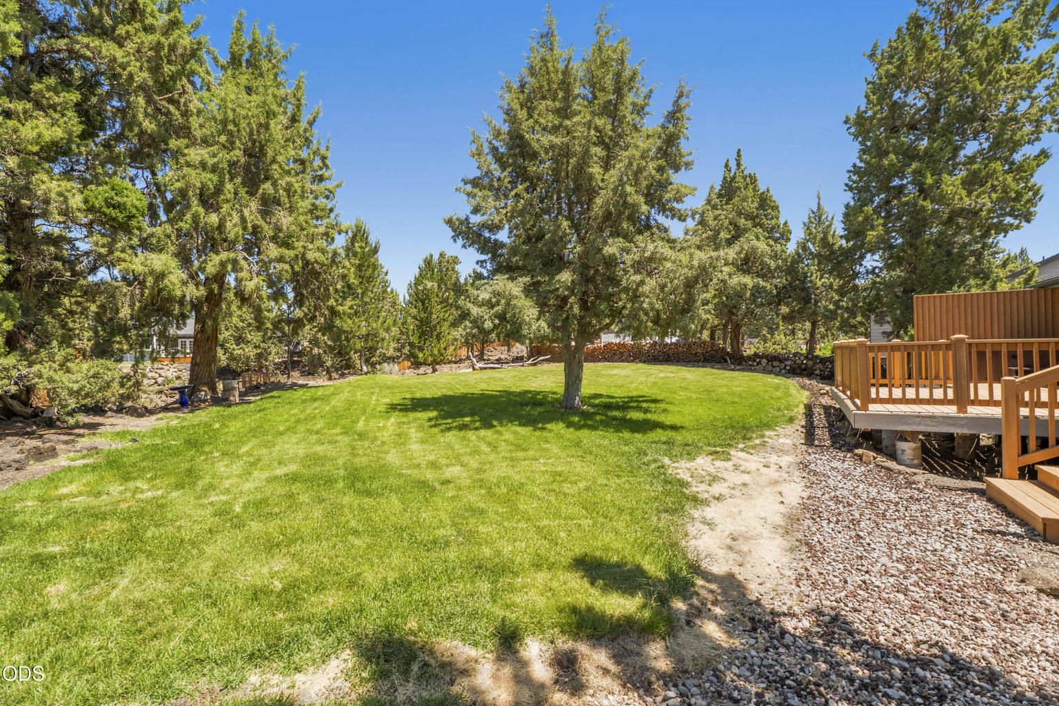 Backyard backing to open space canyon