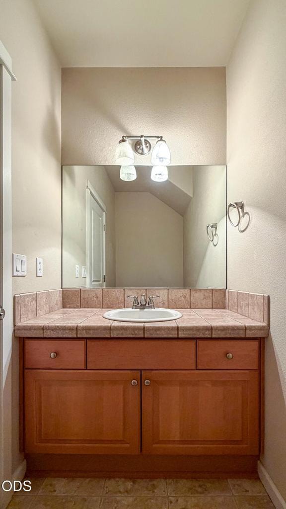 Guest bathroom/powder room off main hallway