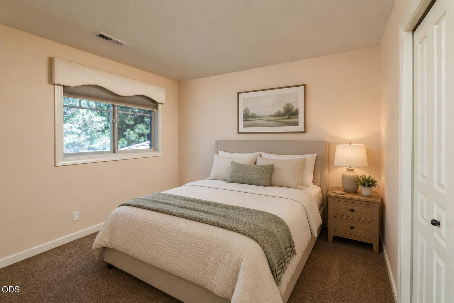 secondary bedroom virtually staged