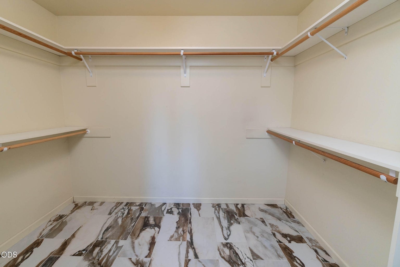 large walk-in closet in primary