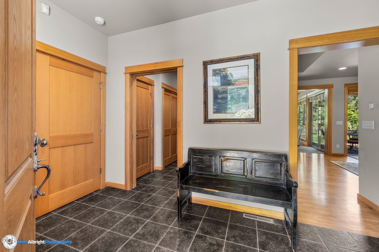 Come on in! Large coat closet to the left
