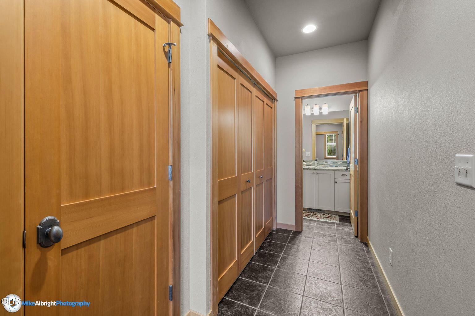 Linen closet, Washer and Dryer closet, Guest Bath