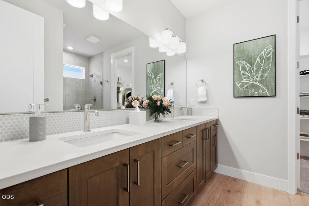 Subject property with virtual staging added
