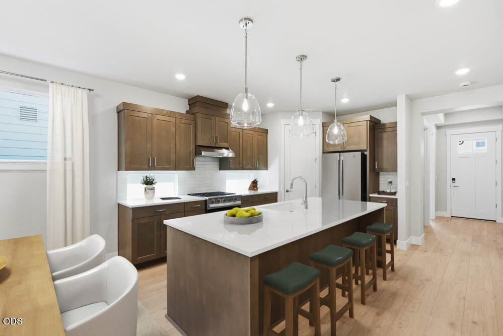 Subject property with virtual staging added