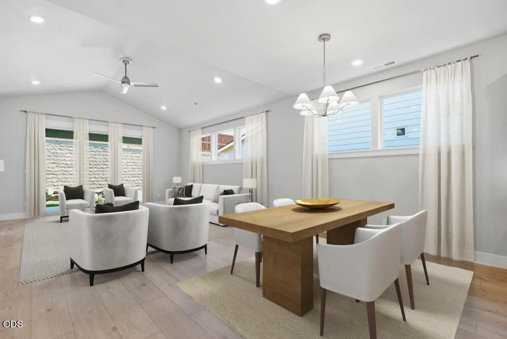 Subject property with virtual staging added