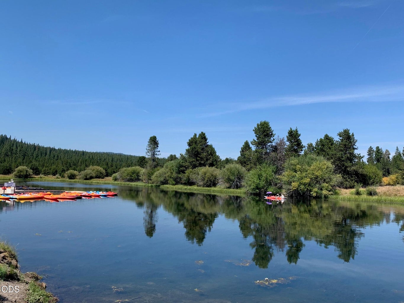 The marina on the Deschutes River in Sunriver
