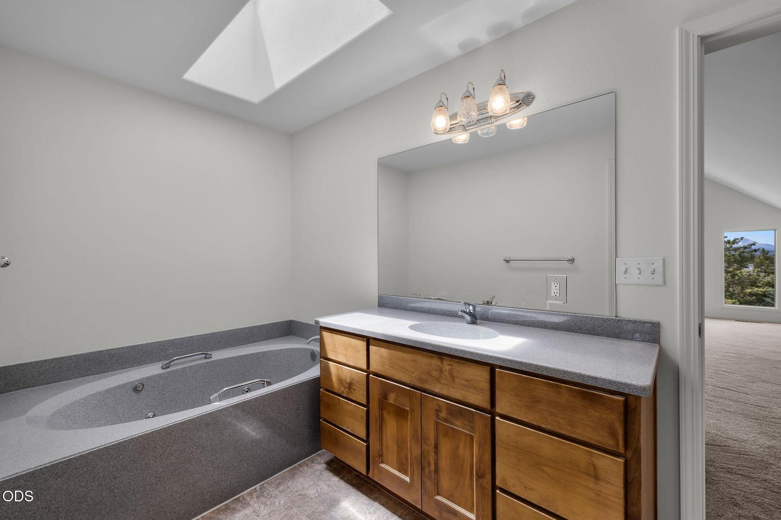 Guest house full bath soaking tub