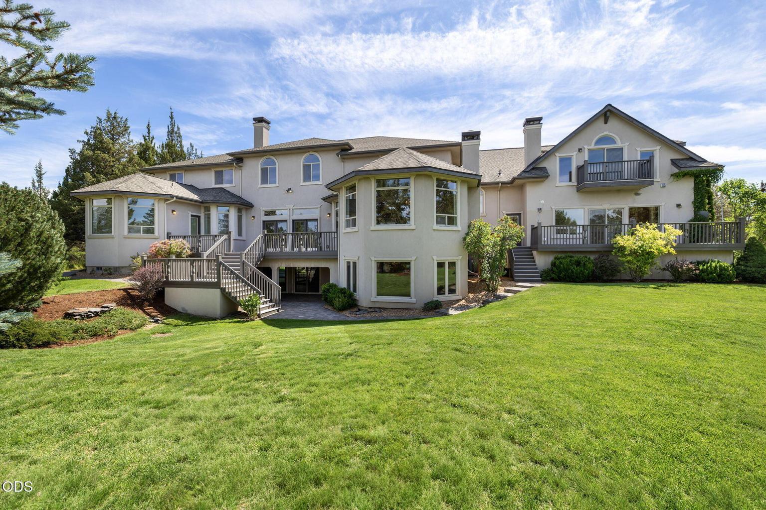 Back yard and house