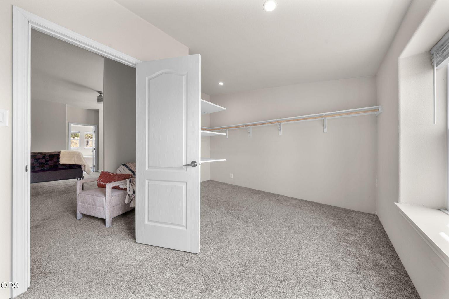 Primary walk in closet
