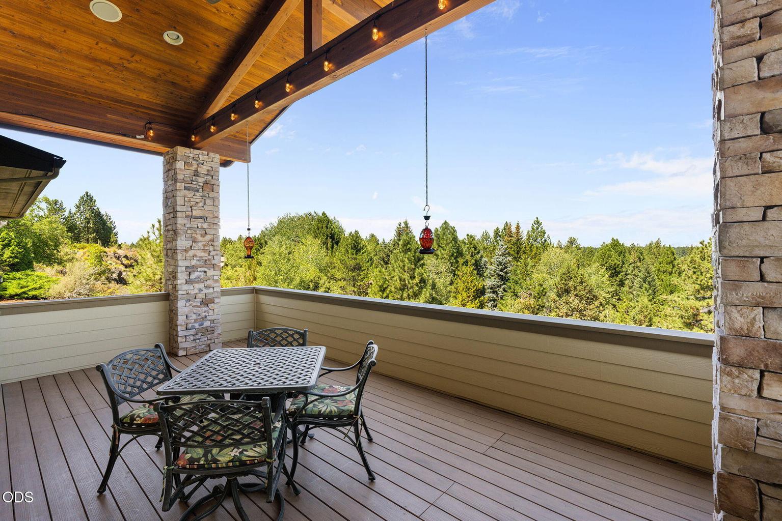 Deck on Main Level (NW facing deck, accessed from kitchen/dining area)
