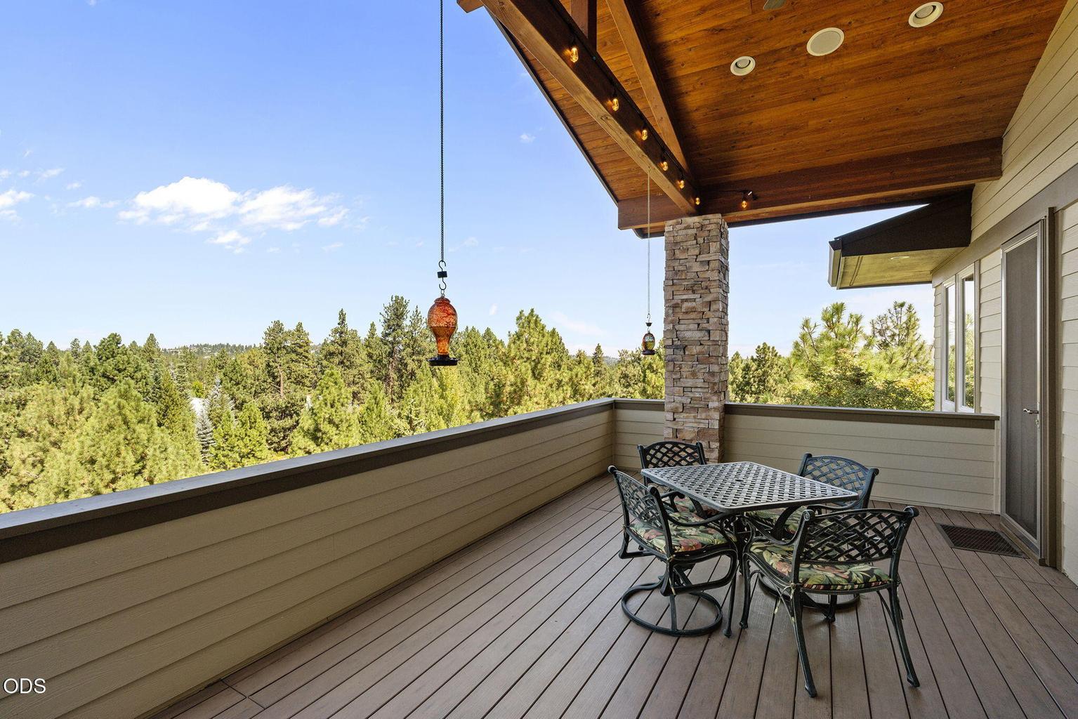 Deck on Main Level (NW facing deck, accessed from kitchen/dining area)