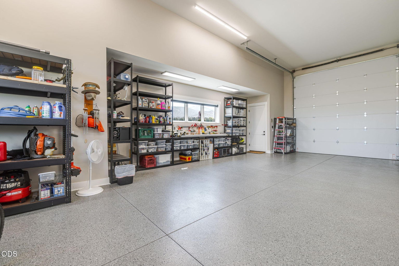 Bump out for extra storage of shop work area
