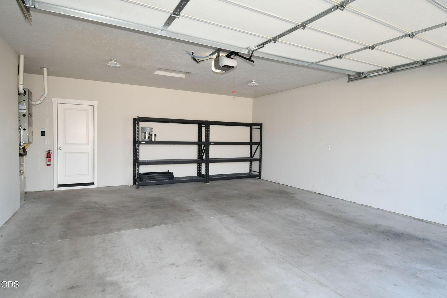 Garage and shelving