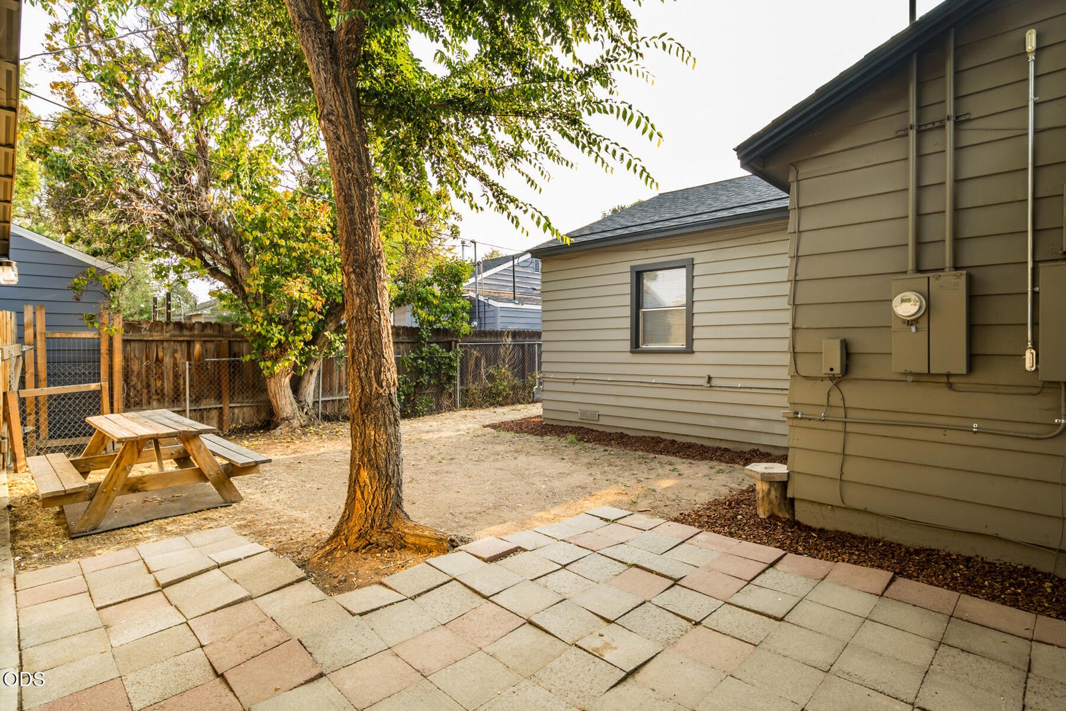 paver patio area