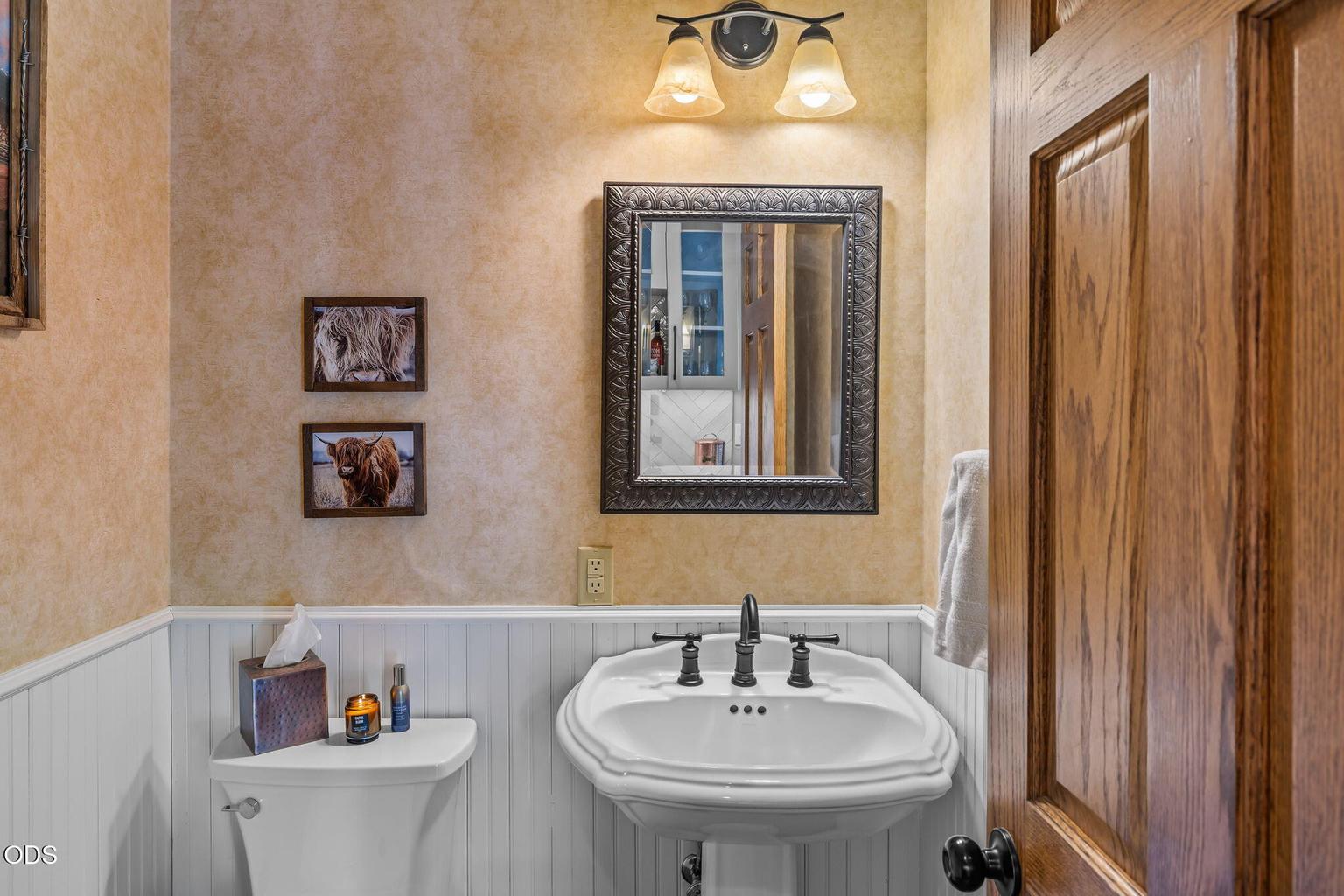 Powder room on main level