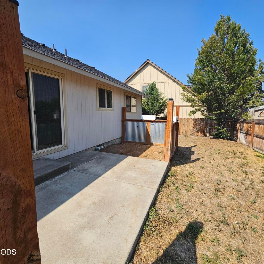 Complete with privacy fenced space for a future hot tub/spa