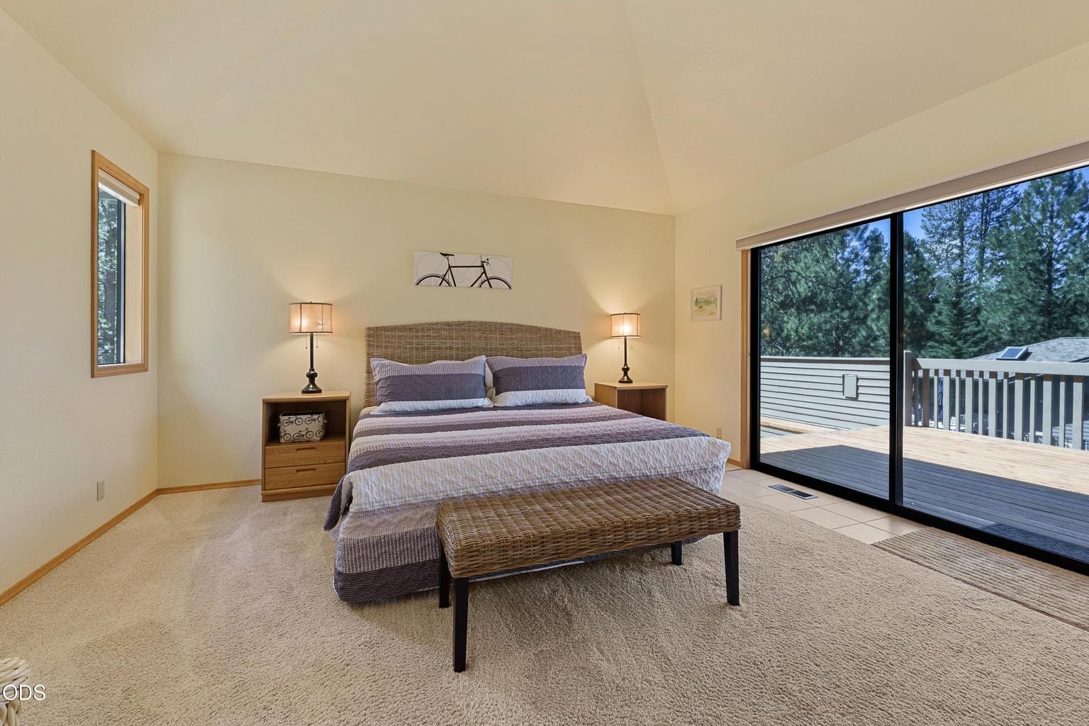 Primary bedroom suite with separate deck access