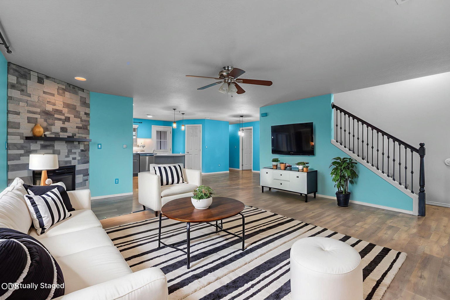 Digitally Staged Living area