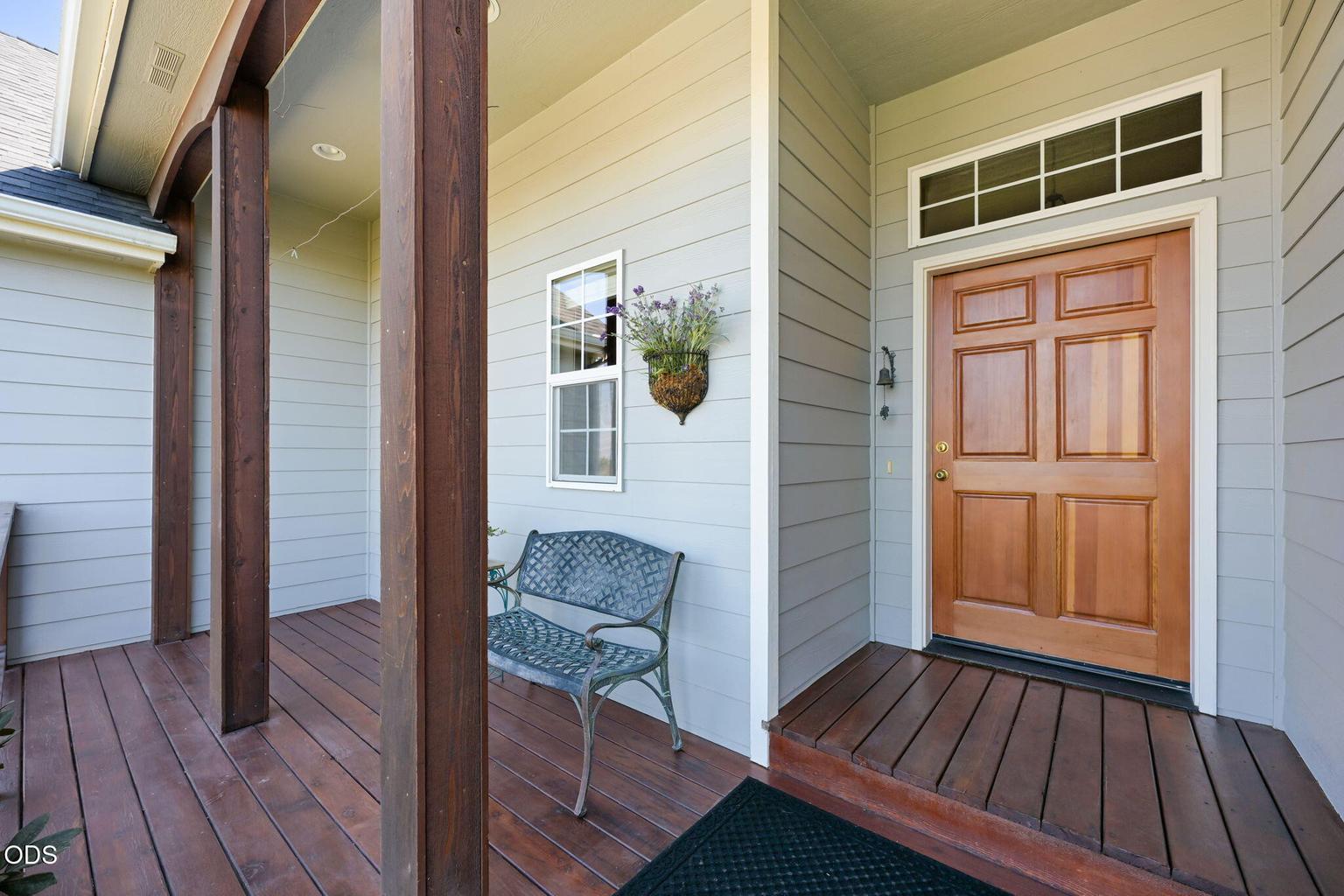 Newly refinished front door!