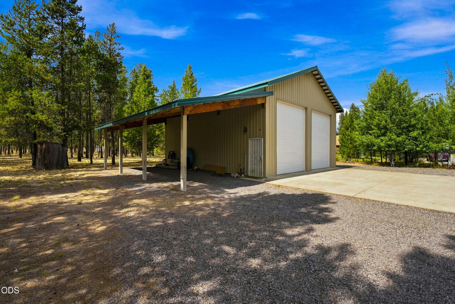 Shop with Attached Carport