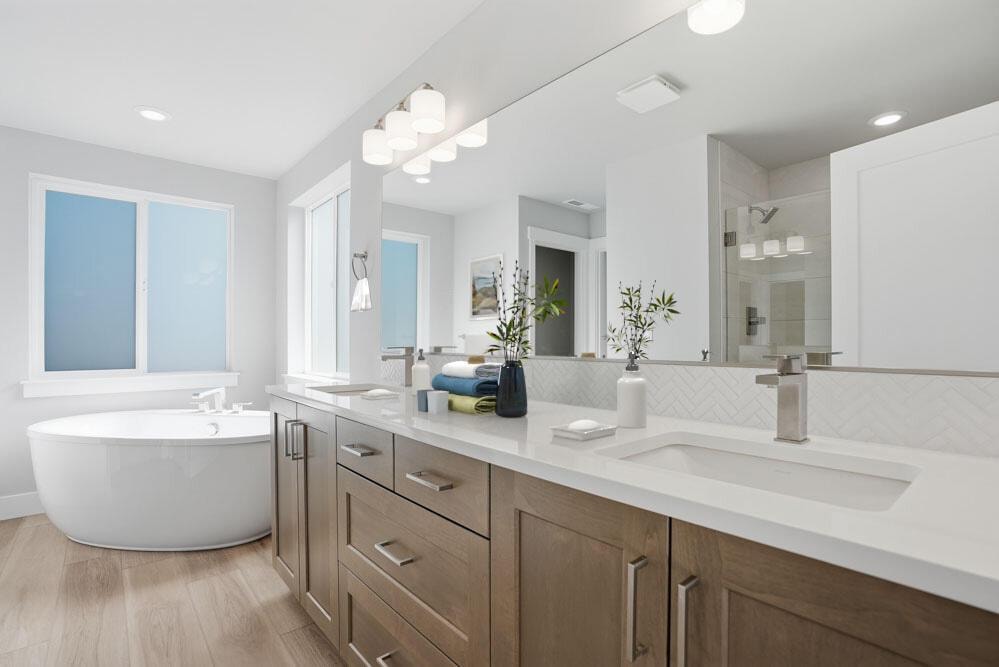 Virtually staged photo of actual home.