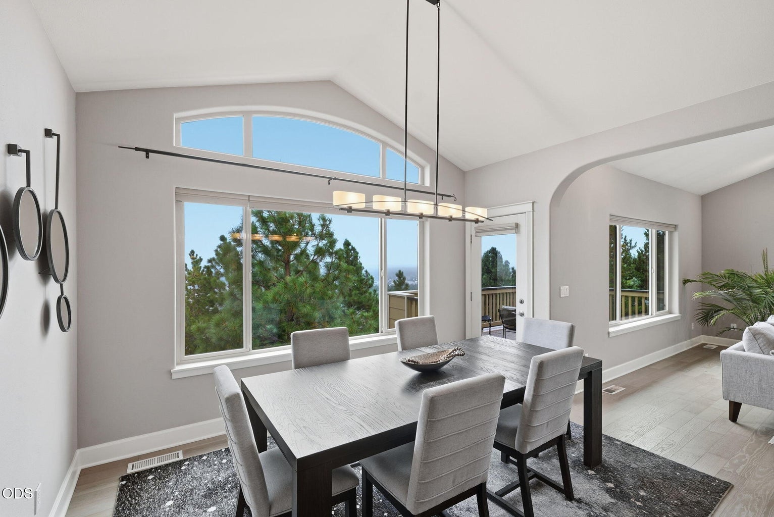 Open Living and Dining Area