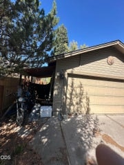 storage shed off garage
