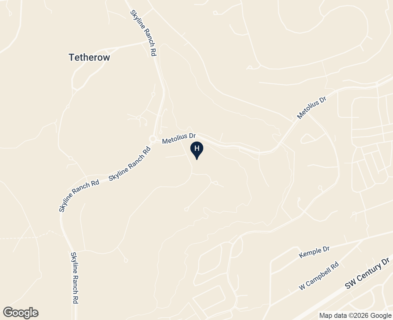 Heath at Tetherow location map